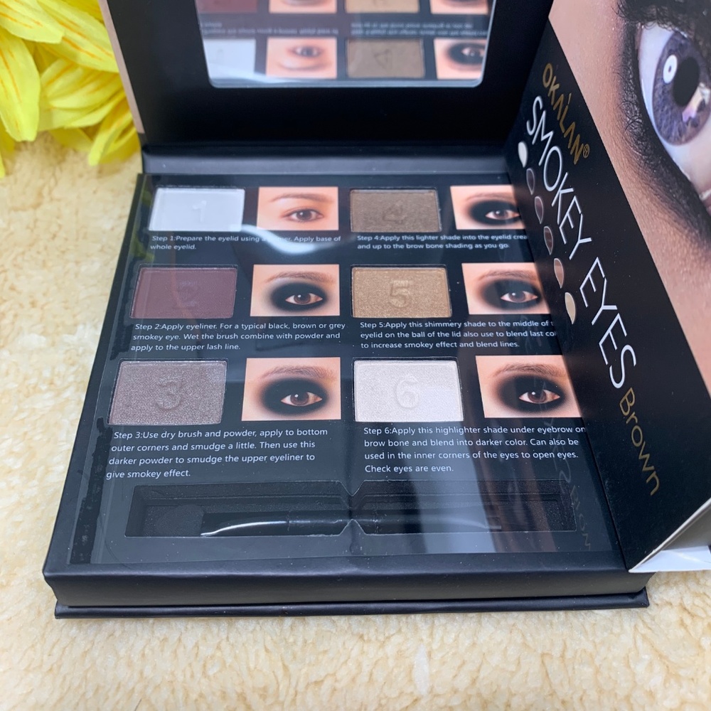 Okalan Smokey Eyes Brown Eyeshadow Authentic New - Picture 2 of 8